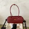 Bolso de axila con patrón de rombos para mujer, nueva colección de otoño 2026, bolso de boda rojo, alta gama, nicho, lujo ligero, bolso de hombro para novias