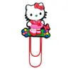 Clipes de Papel Grandes Hellokitty Material de Escritório Clipes de Papel Criativos Fofos Pins em Forma de U Marcadores de Página de Desenho Animado em PVC
