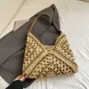 Bolsas Tejidas a Mano para Mujer 2026 Nuevo Verano Vacaciones en la Playa Bolso de Hombro Gran Capacidad Bolso Tote para Viajes Bolsas de Paja