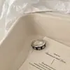 Anel Feminino Corvo Íris Gota de Óleo Preta Tendência de Moda Aberto Doce Escuro Cool Único