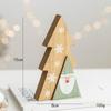 Adornos Decorativos de Madera de Anciano Navideño para Escritorio, Bloques de Construcción Creativos de Anciano, Manualidades, Accesorios de Exhibición de Escritorio