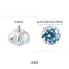 Aretes de Titanio G23 Chapados en Platino para Hélice Auricular Aretes de Titanio Chapados al Vacío en Oro Blanco Joyería para Piercing Corporal con Zirconia 5A