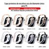 Novo Apple Watch S10 Watch Double Color Dazzle Single Diamond Hollow PC Case
