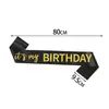 Suministro Directo Transfronterizo de Correas de Hombro Personalizadas, Cintas para Decoración de Fiestas de Cumpleaños Estampadas en Caliente, Correas de Hombro Personalizadas desde la Fábrica de Origen
