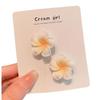 Nuevo pasador coreano Hyun viento elegante flor de huevo tarjeta para el cabello lindo simple accesorios para el cabello clip lateral niña Joker anillo para el cabello al por mayor