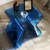 Estante Pequena de Acrílico de Luxo Tendência para Mesa de Cabeceira Mesa de Café Pequena Armário de Cabeceira Sofá Casa Banco Mazarine Banco Baixo Minimalista