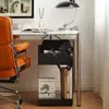 Sofá auxiliar pequeño de estilo nórdico para sala de estar en casa, mesa de centro simple moderna de arte en hierro para dormitorio, mesa de esquina, mesita de noche, almacenamiento móvil