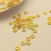 Cor Dourada 14K Contas Espaçadoras de Engrenagem que Preservam a Cor Material para Miçangas Joias Pulseira Colar Feito à Mão Espaçador Acessórios DIY Atacado