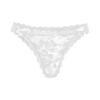 Ropa interior de encaje transfronteriza para mujer Multicolor Lazo Hueco Perspectiva Media cadera Botón de amor Ropa interior europea y americana para mujer Cintura baja
