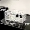 Caixa Organizadora de Cosméticos Tipo Gaveta em Acrílico Transparente, Prateleira Organizadora de Múltiplas Camadas para Batom e Perfume de Mesa