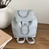 Mochila de Mujer de Alto Nivel Estilo Nuevo 2026 Moda de Primavera Versátil Mochila para Estudiante Universitario Mochila de Cadena para Viajar
