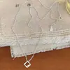 Collar Geométrico Cuadrado de Diamante Único para Mujer, Diseño de Nicho, Moderno, Sencillo, Elegante, Exquisita Cadena para Clavícula Estilo Ins