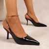 Zapatos de Salón Baotou para Mujer 2025 Nuevos Punta Francesa Sandalias de Pedrería Elegantes Tacones Altos Zapatos Romanos Zapatos de Moda