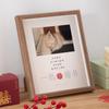 Marco de fotos de certificado de matrimonio creativo, decoración, certificado de matrimonio, registro conmemorativo, marco de fotos de madera de 10 pulgadas, colección de libros de bodas, marco de palabras Xi