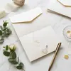Amazon Borde Dorado 70% de descuento Plegable Tarjeta de Invitación de Boda con Lámina Dorada Invitación Creativa Tarjeta de Invitación de Boda Tarjeta de Felicitación