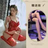 Siyueqingju Desejo Puro Renda Sexy Desejo Puro Body Transparente Pijama Alça Vazada Cintura Marcada Uniforme