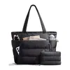 Bolso de mano para mujer en stock, bolsa con cremallera para portátil adecuada para el trabajo, bolso tote de viaje ligero acolchado