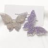 Exagerado pasador de resina con parche de lentejuelas de diamantes de mariposa grande, aretes para mujer, accesorios de joyería DIY al por mayor
