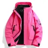 Chaqueta Exterior para Mujer 25 Nuevo Estilo Casual Tres en Uno para Figuras Menudas, Cortavientos e Impermeable, Chaqueta de Pareja de Gama Alta y Elegante