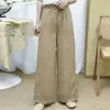 Pantalones Anchos de Algodón y Lino Simples y Artísticos de Verano 2026 para Mujer, Corte Holgado, Patchwork Bordado, Pantalones Largos Casuales de Lino para Mujer