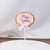 Papel de Escritura Boda Paleta Fiesta Mesa de Postres Pastel de Cumpleaños Decoración Tarjeta Plugin Set
