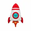 Serie Espacial Cohete, Platillo Volador, Astronauta, Globos de Papel de Aluminio, Globos de Decoración para Fiesta de Cumpleaños con Temática Espacial