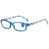 Nuevos lentes de lectura Impresión Jiangnan moda lentes de lectura anti-luz azul al por mayor lentes dorados para mujer lentes de lectura HD