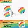 Papel Térmico con Gradiente de Color Ciclo Multicolor Adecuado para Papel de Etiqueta Térmica Jingchen B3S, Detong P1, Puchu Aq00