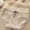 Ropa Interior de Algodón para Mujer Tipo A Antibacteriano con Entrepierna Extendida Algodón para Bebé Cintura Media Cubre Cadera Calzones de Algodón Puro con Entrepierna para Niñas