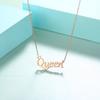Fabricante Directo Collar Personalizado de Acero Inoxidable con Nombre en Letra Inglesa, Colgante de Cadena para Clavícula de Acero de Titanio para Mujeres