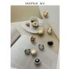 Botones Metálicos Imitación Jade de Alta Gama Yisen Cardigan Tejido Pequeño Estilo Chanel Botones Decorativos Botones para Chaleco Estilo Chino Nuevo
