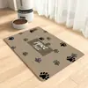 Tapete para Pet Geométrico Minimalista de Terra de Diatomáceas Transfronteiriço, Tapete de Jantar Impermeável e Resistente a Manchas para Cães e Gatos, Suprimentos para Pets Domésticos Atacado
