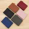 Portatarjetas Nuevo Punto Transfronterizo Estilo Japonés Billetera Pequeña Simple Ranura para Múltiples Tarjetas Bolsa para Identificación Bolsa para Monedas con Cremallera Bolsa de Almacenamiento