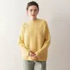 Suéter pullover com padrão de losangos cruzados para mulheres, novo estilo outono e inverno 2026, espessado, gola redonda, solto, blusa básica de tricô casual