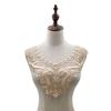 Gola de Renda Solúvel em Água Poliéster Seda Bordado Gola Flor Recorte Estéreo Corsage Renda Gola Falsa