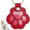 Lindo Elemento de Pata de Gato Colgante Portátil de Cuero, Bolsa para Guardar Pelo de Mascota Conmemorativo, Accesorio Versátil de Llave para el Día a Día