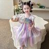Vestido de Menina da Dinastia Han Verão Novo Estilo Estilo Antigo Super Fada Roupas Infantis Vestido de Princesa Estilo Verão Vestido Fashionável para Bebê