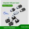 Adaptador Plug OTG Tipo-C para USB 3.1 Carregamento e Transmissão de Laptop C Macho para um Adaptador Externo Dois em Um