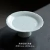 Bandeja de Cerâmica Verde Sombra Embossada Feita à Mão Bandeja para Gaiwan Conjunto de Chá Kung Fu Celadon Xícara do Anfitrião Xícara de Degustação Xícara de Chá Xícara da Feira