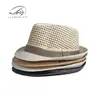 Sombrero de Paja Transpirable de Verano para Hombre, Sombrero de Sol de Playa para Mujer, Sombrero Jazz Retro Británico con Malla