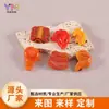 Costelas de Frango Simuladas, Pés de Frango, Brinquedos de Comida de Hambúrguer, Acessórios Criativos Feitos à Mão DIY, Presilhas de Cabelo, Acessórios de Cola de Creme, Materiais de Acessórios de Resina