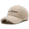 Gorra para Otoño e Invierno, Lana de Cordero, Cálida y Cortavientos, Gorra de Béisbol, Estilo Coreano, Versátil, Moderna, Gorra de Pico, Hace que la Cara Parezca Más Pequeña