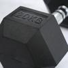 Mancuernas hexagonales de plástico para hombre, equipo de fitness para gimnasio en casa, de hierro fundido sólido, fijas, comerciales, venta al por mayor