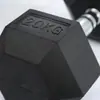 Mancuernas hexagonales de plástico para hombre, equipo de fitness para gimnasio en casa, de hierro fundido sólido, fijas, comerciales, venta al por mayor