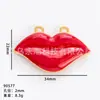 Popular Transfronteiriço Acessórios Lábio Vermelho DIY Brincos Colar Pingente Design de Nicho Vendas Diretas de Fábrica