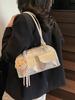 Bolso de Gran Capacidad para Comercio Exterior para Mujeres en Verano, Versátil 2025 Nuevo Diseño Nicho Bolso de Hombro Único Sobaco Bolso Almohada para Viajar
