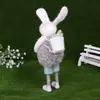 Adornos de Conejo de Pascua de Fieltro de Lana Hechos a Mano Accesorios Creativos para Fotografía Manualidades Adornos de Conejo de Pie Venta al por Mayor