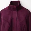 Ropa europea y americana para mujer transfronteriza, bestseller de AliExpress, chaqueta casual de moda estilo francés con efecto ante y cuello alto
