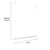 Tienda de ropa acero inoxidable boom estante de exhibición estante de techo colgante percha para ropa de mujer Alambre de cuerda colgador ventana