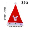 Navidad niños adulto sombrero rojo felpa sombrero de navidad sombrero luminoso led suministros de decoración navideña